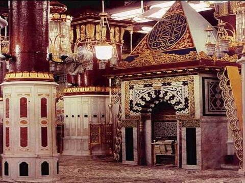 Madina زاوية من المسجد النبوي من الداخل