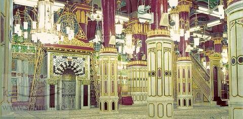 Alrawda Alshareefah الروضة الشريفة في الحرم المدني