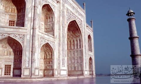 Taj Mahal صورة قريبة لبناء تاج محل